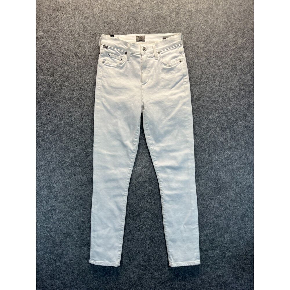 Citizens of‎ Humanity Jeans Women's Size 24 Rocket Crop High Rise Skinny White